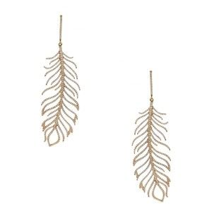 Djula Plume diamonds and gold earrings